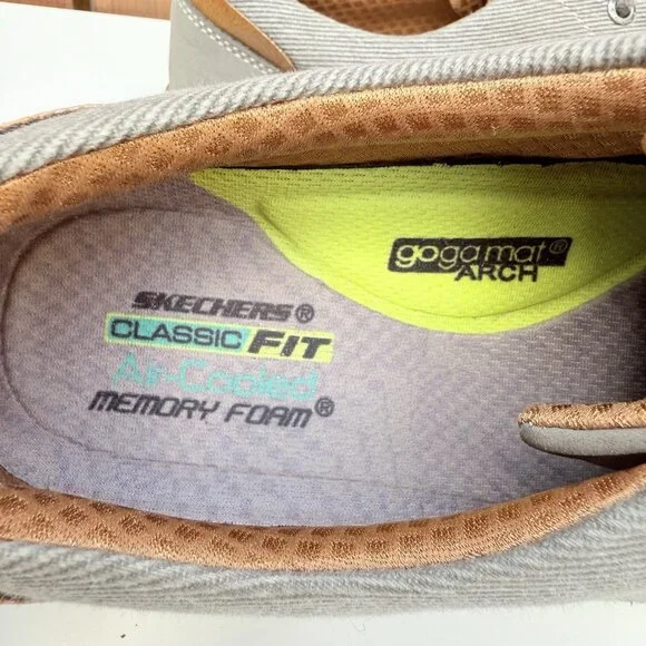 Skechers Men’s Classic Fit Air-Cooled Lace Up Casual Oxford Shoes Size 8 - Picture 5 of 9